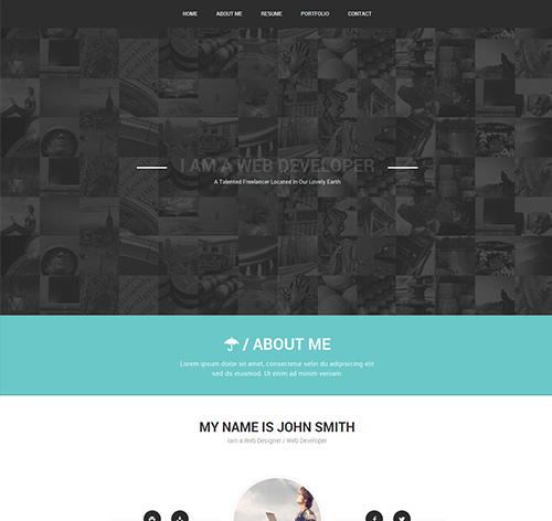 Confidence Responsive VCard Template