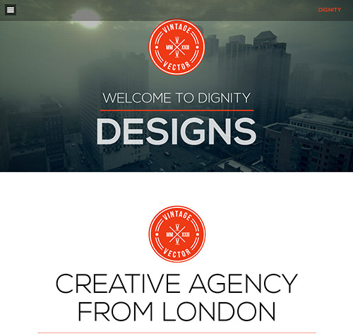 DIGNITY - WordPress One Page Responsive Portfolio