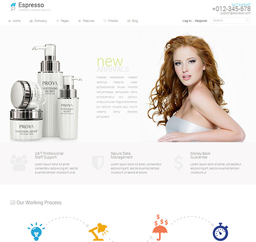 Espresso - Multipurpose Responsive Joomla Template