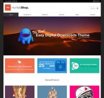 Humbleshop - Minimal Easy Digital Downloads Theme