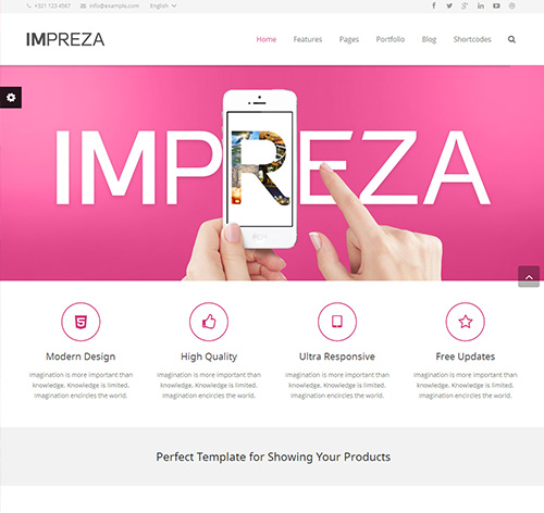 Impreza - Responsive Multi-Purpose HTML Template