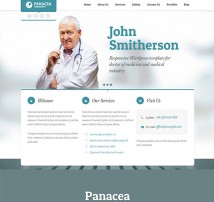 Panacea Medical Parallax Responsive WP Theme