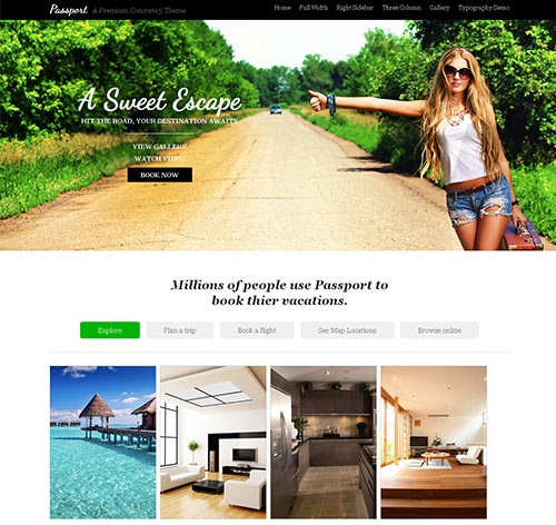 Passport - A Premium Concrete5 Theme