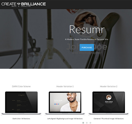 Resumr - Modern, Clean and Flexible Resume