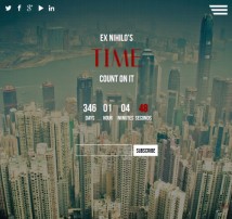 Time || Responsive Coming Soon Page