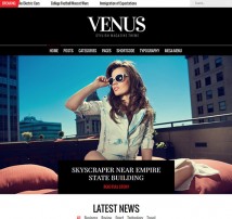 Venus Responsive News Magazine Blog Theme