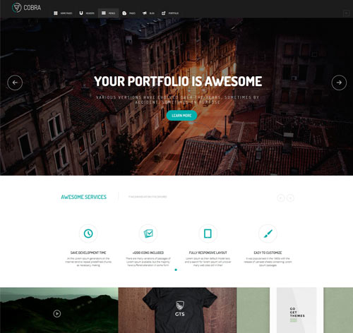 Cobra | Portfolio & Photography WordPess Theme