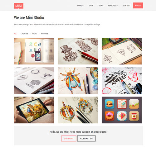 Mini - Responsive WordPress Theme