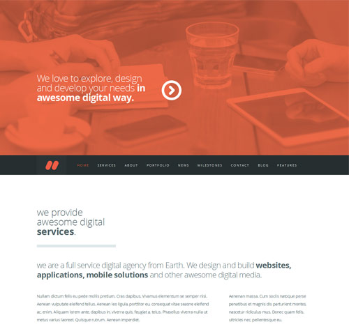 Argus - One Page Responsive Wordpress Theme