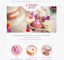 Candy Queen - Responsive One Page Portfolio