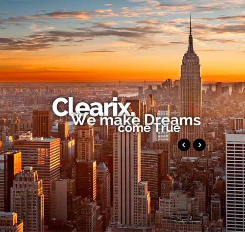 Clearix - Creative Parallax One Page Wordpress