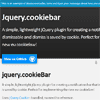 jQuery CookieBar : Plugin for creating a Notification bar with Cookie