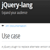 jQuery-lang : Replace alternate version of Text