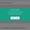 jQuery Metro Alert