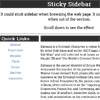 jQuery Stickit : Sticky header, sidebar or else when scrolling