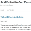 Scroll Animation WordPress Plugin