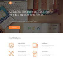 Meth - A Minimal One Page Portfolio Theme