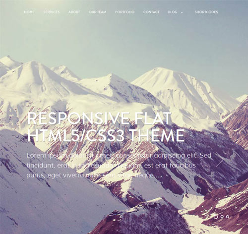 Mountain - One Page Parallax WordPress Theme