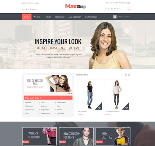 Maxshop - Magento Responsive Theme