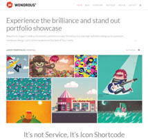 Wondrous - Portfolio Multipurpose Wordpress Theme