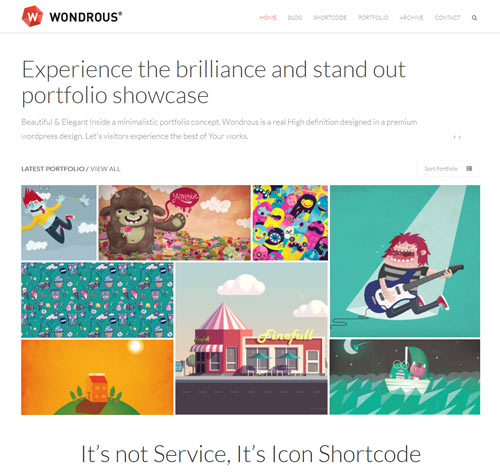 Wondrous - Portfolio Multipurpose Wordpress Theme