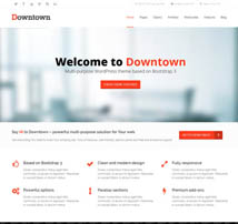 Downtown - WordPress Multi-Purpose Bootstrap Theme