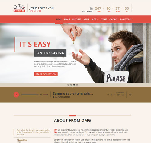 OMG - Religion Style HTML Single Page