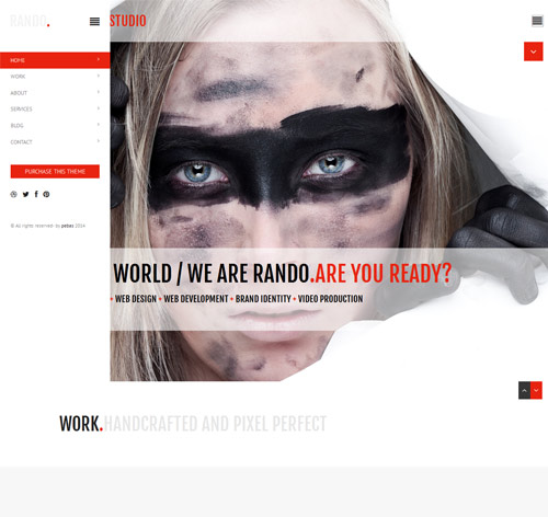 Rando | One Page Ajax Based Creative WP Theme