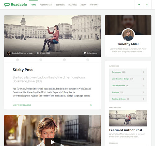 Readable - Blog Template Focused on Readability
