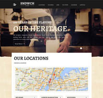 SNDWCH Retina Restaurant Template