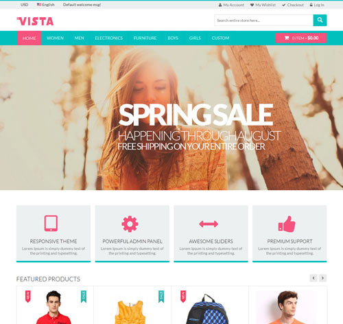 Vista - Premium Responsive Magento Theme