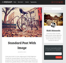 Merapi - Modern Grid Blog Theme