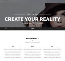 Andy – Elegant Creative Minimal One Page Template