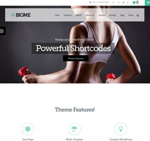 Biome - Multipurpose One Page WordPress Theme