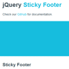 jQuery Sticky Footer plugin