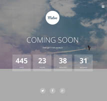 Metro - Coming Soon Responsive Template