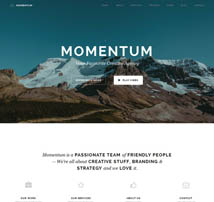 Momentum - Simple Creative One Page Theme