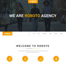 Roboto - One Page Responsive WordPress Theme