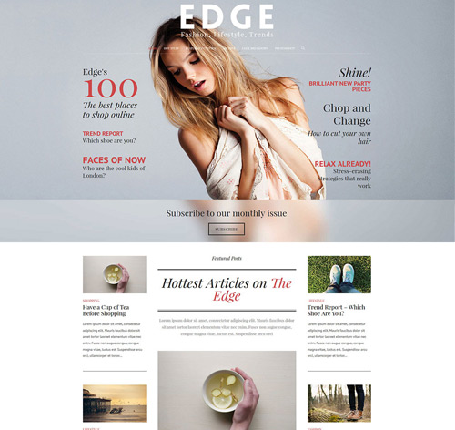 The Edge - One Page Multipurpose Wordpress Theme