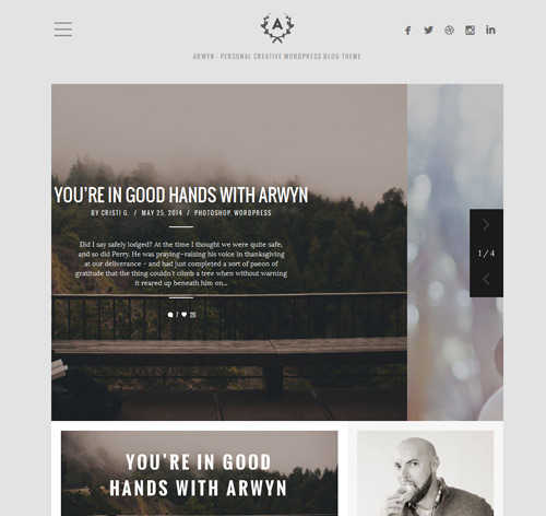 Arwyn - A Charming Personal WordPress Blog Theme