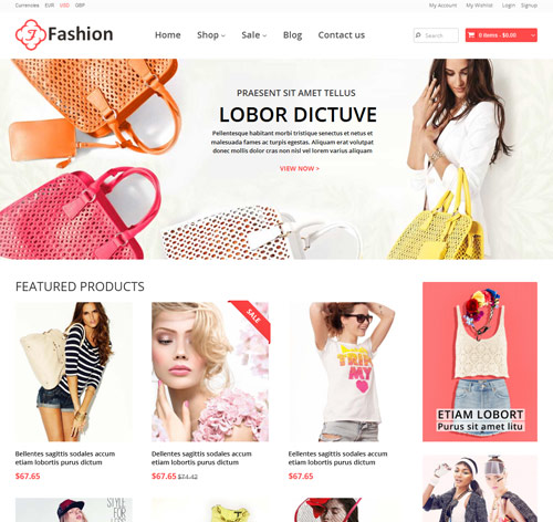Responsive Shopify Theme - Fashion