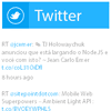 Tweetlight : Display Tweets with pure JavaScript & PHP