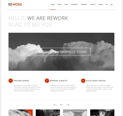 Rework Modern WordPress Theme