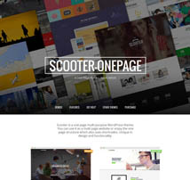 Scooter - One Page Multi-Purpose Theme