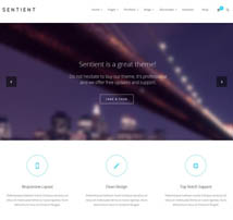 Sentient - Responsive Multi-Purpose Theme