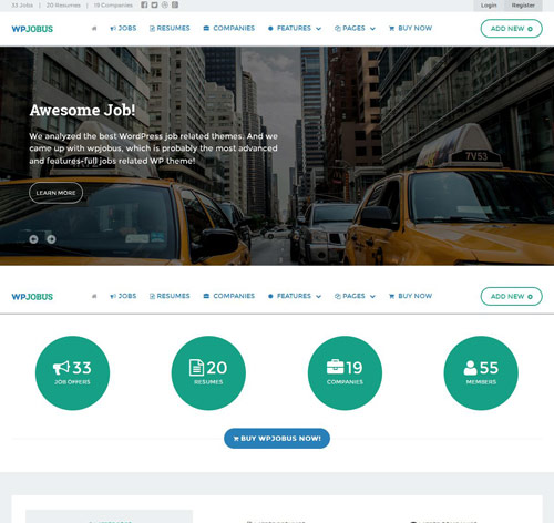 WPJobus - Job Board and Resumes WordPress Theme