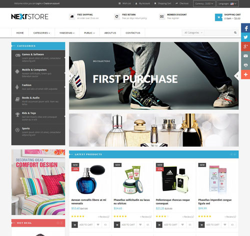 Pts NextStore - Combo Prestashop Themes