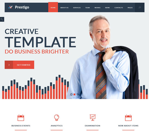 Prestigo - Flat Premium Wordpress Theme