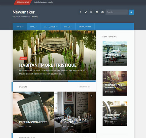 Newsmaker - Responsive WordPress Theme