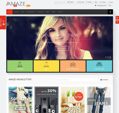 Amaze - Responsive Multipurpose Magento theme
